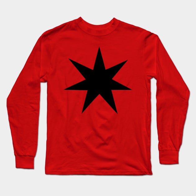 7 pointed star Long Sleeve T-Shirt by Huggy Mauve